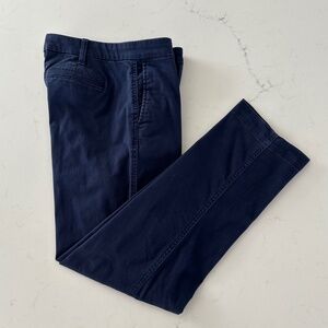 Navy High-Rise Girlfriend Chino Pants